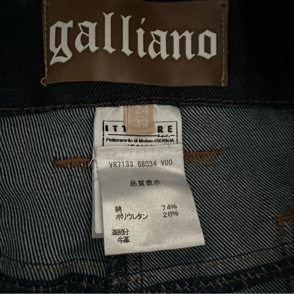 John Galliano Logo Denim Overalls 38 / 4 NWOT - Picture 8 of 16